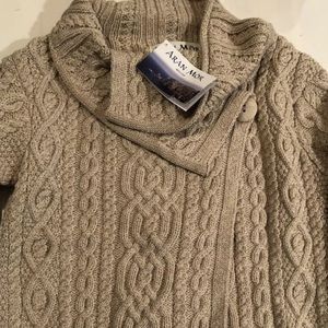 NWT Aran Mor Cable Knit Sweater